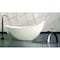 Alfi Brand Black Matte Arched Solid Surface Resin Bathroom / Shower Stool ABST77BM - alternate 4